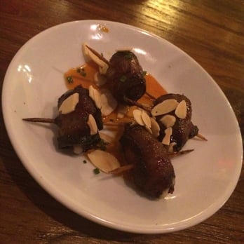 Miti Miti - Bacon wrapped dates with blue cheese - Latin American Near Me - Brooklyn, New York Miti Miti - Bacon wrapped dates with blue cheese - Latin American Near Me - Brooklyn, New York