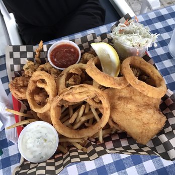Black Cat Harbor Shack - Fried seafood platter! Scallops and clams were amazing! - Seafood Near Me - Hyannis, Massachusetts Black Cat Harbor Shack - Fried seafood platter! Scallops and clams were amazing! - Seafood Near Me - Hyannis, Massachusetts
