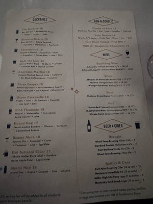 Menu photo 4 The Beehive San Francisco, CA