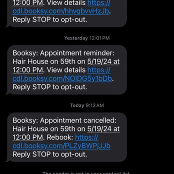 Hair House - Message of reminder of my appointment for today - Hair Salons Near Me - Glendale, Arizona Hair House - Message of reminder of my appointment for today - Hair Salons Near Me - Glendale, Arizona