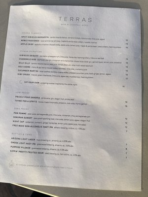 Menu photo 1 Terras Carefree, AZ