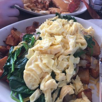 Six Corners Cafe - Spinach scramble thing. - Cafes Near Me - Portland, Oregon