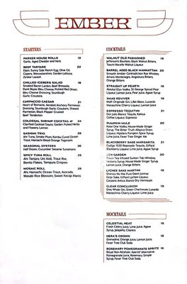 Menu photo 2 Ember Steak Napa, CA