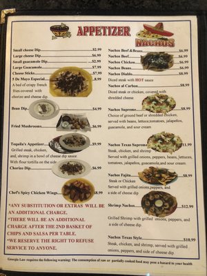 Menu photo 4 5 De Mayo Mexican Grill Brunswick, GA Menu photo 4 5 De Mayo Mexican Grill Brunswick, GA