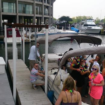 Chicago WaterCraft - A Client Captained Bachelorette Cruise on ChicagoWaterCraft's Party Pontoon - Boat Charters Near Me - Chicago, Illinois