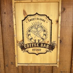 Sweet Olivia’s Coffee Bar - Coffee shop sign