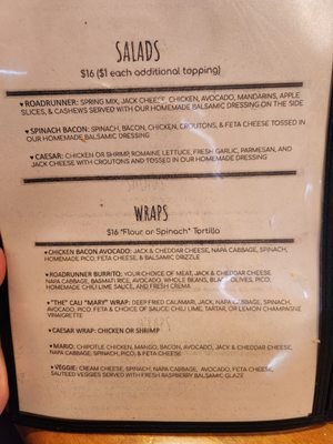 Menu photo 4 Roadrunner Grill Shasta Lake, CA