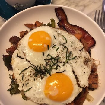 Forthright - Pork belly hash w/ side of smoked bacon = must order - Cafes Near Me - Austin, Texas Forthright - Pork belly hash w/ side of smoked bacon = must order - Cafes Near Me - Austin, Texas