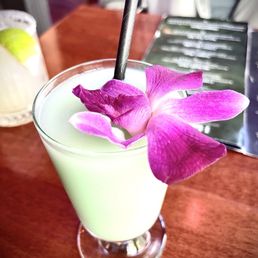 Bajaja Explosion, really yummy and boozy! Has real coconut grated in it! Bajaja Explosion, really yummy and boozy! Has real coconut grated in it!