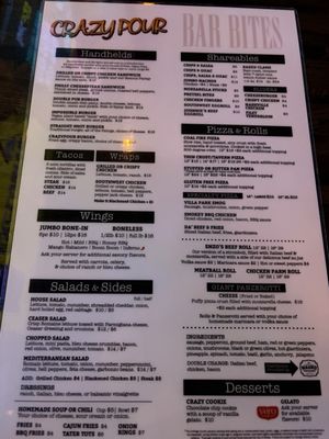 Menu photo 1 Crazy Pour Villa Park, IL Menu photo 1 Crazy Pour Villa Park, IL
