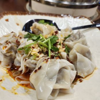 Dumpling U - Chili /Sezchuan won ton- so good on the spice scale 5 out of 10. - Chinese Near Me - Fresno, California Dumpling U - Chili /Sezchuan won ton- so good on the spice scale 5 out of 10. - Chinese Near Me - Fresno, California
