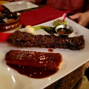 Rancho Tequileria - Tampiqueña. Skirt steak. Alright. Good flavors for the steak but a bit tough. - Mexican Near Me - New York, New York Rancho Tequileria - Tampiqueña. Skirt steak. Alright. Good flavors for the steak but a bit tough. - Mexican Near Me - New York, New York
