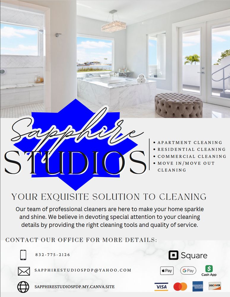 SAPPHIRE STUDIOS CLEANING SERVICES Missouri City, Texas Home