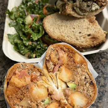Green Bliss - Breakfast burrito and pesto sandwich - Coffee & Tea Near Me - Fullerton, California Green Bliss - Breakfast burrito and pesto sandwich - Coffee & Tea Near Me - Fullerton, California