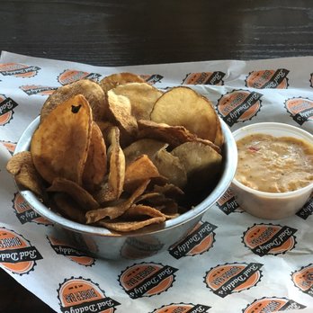 Bad Daddy's Burger Bar - Potato chips and pimento cheese appetizer - Burgers Near Me - Decatur, Georgia