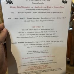 The Lygon Arms - Sandwiches- Sept 2026