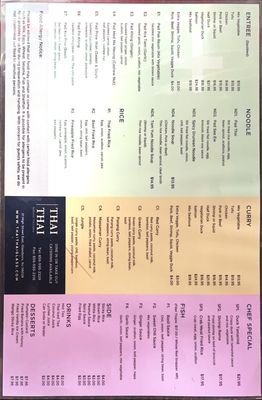 Menu photo 2 Thai Thai Glassboro, NJ Menu photo 2 Thai Thai Glassboro, NJ