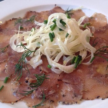 Sofi Restaurant - Tuna Carpaccio w/ Fennel Salad - Italian Near Me - Chicago, Illinois Sofi Restaurant - Tuna Carpaccio w/ Fennel Salad - Italian Near Me - Chicago, Illinois