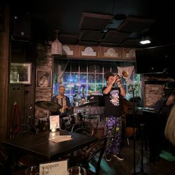 Bayou Bar - Jason Marsalis on percussion and Ashton on Trumpet