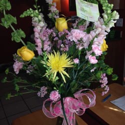 Cathy's Flowers & Gifts - This is the FIRST ARRANGEMENT that was received.