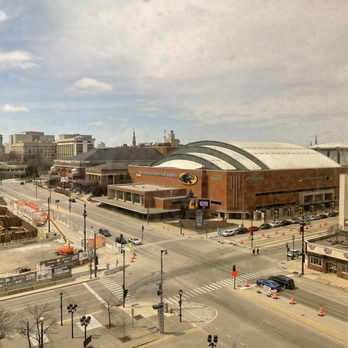 Hyatt Regency Milwaukee - View of the stadium from room 834 - Hotels Near Me - Milwaukee, Wisconsin