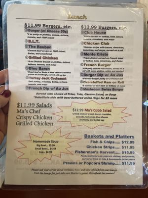 Menu photo 5 Ma's Place Restaurant Puyallup, WA Menu photo 5 Ma's Place Restaurant Puyallup, WA