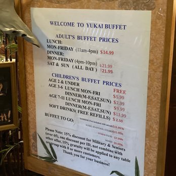 Yukai Buffet - Prices - Seafood Near Me - Virginia Beach, Virginia
