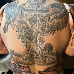 Sidetrack Tattoo and Piercing - Work in progress it is truly a masterpiece