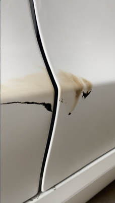 Photo of All-Points Automotive - Redondo Beach, CA, US. BEFORE- black marks from random tire hitting my car