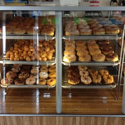 Donut selection @ Granny's Donuts in South Gate... bagel & croissant sandwiches also available!