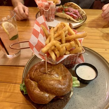 Chop Shop - Vegetarian Black Bean Burger Tempeh Gyro - American Near Me - Butler, Pennsylvania
