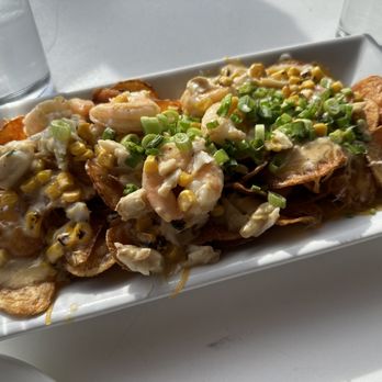 Libbey's Coastal Kitchen and Cocktails - Seafood Nachos - New American Near Me - Stevensville, Maryland Libbey's Coastal Kitchen and Cocktails - Seafood Nachos - New American Near Me - Stevensville, Maryland