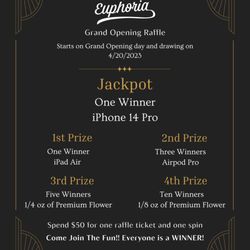 Euphoria - Come check out our raffle drawing!!