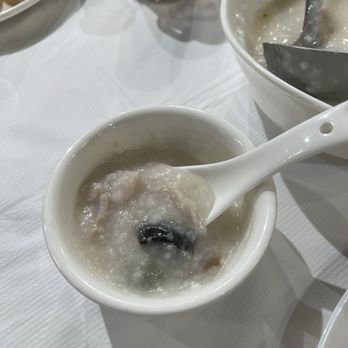 Bistro 1968 - Congee with pork and thousand year old egg - Dim Sum Near Me - San Gabriel, California