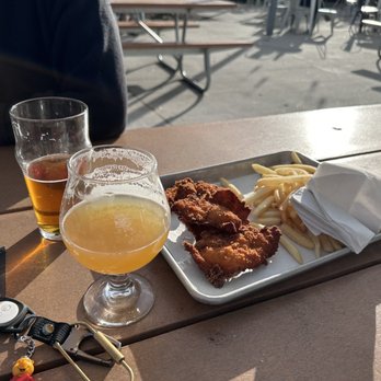 Caboose Commons - Kids Kid's Chicken Tenders with Fries + Fog IPA - Breweries Near Me - Fairfax, Virginia
