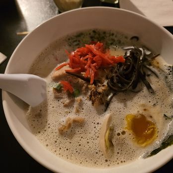 Michi Ramen - michi with medium broth and ajitama - Ramen Near Me - Austin, Texas