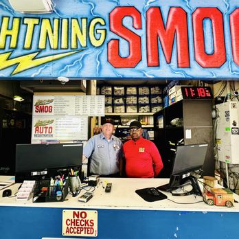 Lightning Smog and Auto Registration - Brian and Johnny - Smog Check Stations Near Me - Oceanside, California