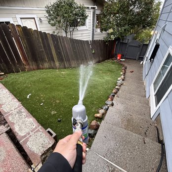 Royal Scoops - Sanitize and deodorizing the turf to kill all the germs - Pet Waste Removal Near Me