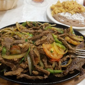 El Charro Cafe - Large, delicious fajitas. You will need a to go box - Mexican Near Me - Tulare, California
