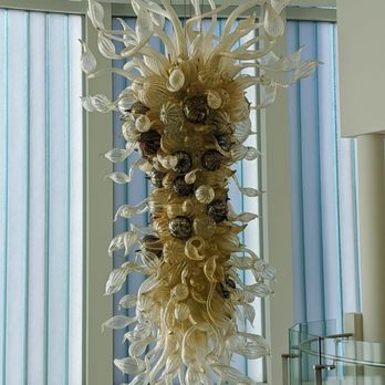 Barry Art Museum - Chihuly sculpture in Lobby - Art Museums Near Me - Norfolk, Virginia
