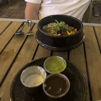 Mesa - Tamarind rice and sauce flight - Indian Near Me - Jacksonville, Florida