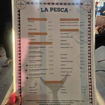 La Pesca Cevicheria Baja - Menu - Mexican Near Me - Chula Vista, California