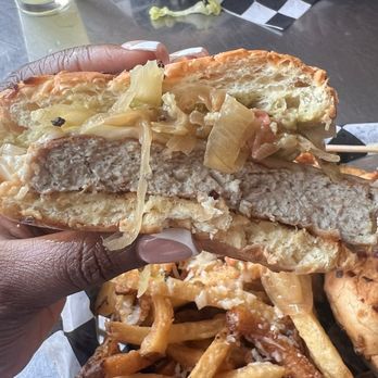 Stray Dog - Green Marvel Burger - New American Near Me - Minneapolis, Minnesota