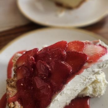 Monkeypod Kitchen - Strawberry and Coconut cream pie - Tacos Near Me - Honolulu, Hawaii Monkeypod Kitchen - Strawberry and Coconut cream pie - Tacos Near Me - Honolulu, Hawaii