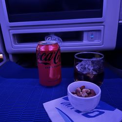 United Airlines - Having Coke Zero is a big plus!