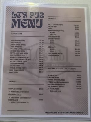 Menu photo 3 LC's Pub Caseyville, IL