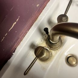 The sink we were to "wash" our hands in that's literally feet away from people eating.