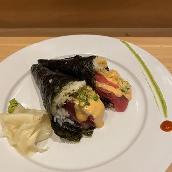 Samurai Blue - Spicy tuna hand rolls - Sushi Bars Near Me - Tampa, Florida Samurai Blue - Spicy tuna hand rolls - Sushi Bars Near Me - Tampa, Florida