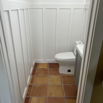 MM Home Solutions - Bathroom remodel with "Board and Batten" wall - General Contractors Near Me