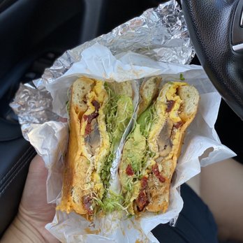 Bagel Kitchen - The Big Sur on jalapeño cheddar - Bagels Near Me - Pacific Grove, California